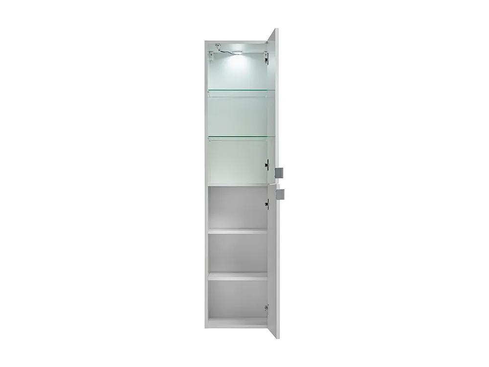 Hoge Kast LEONARDO HC35 2D 35x32x150 Wit