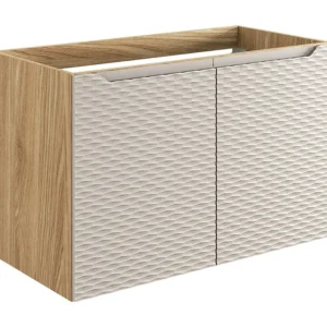 Kast Onder Wastafels OCEAN CUW90 2D 90x46x57 Lichtbruin