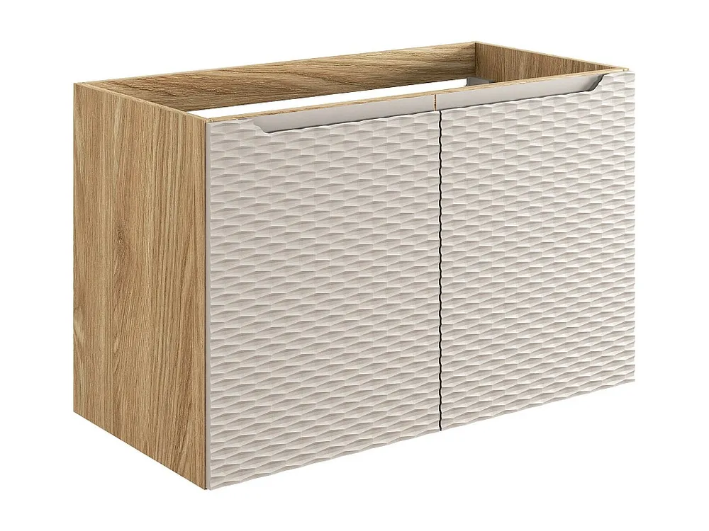 Kast Onder Wastafels OCEAN CUW90 2D 90x46x57 Lichtbruin