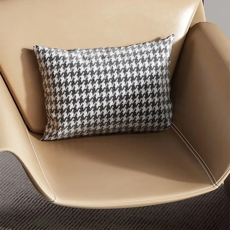 Mid-Century Modern Sled Arm Chair Faux Leren Accent Armchair Bedroom Green