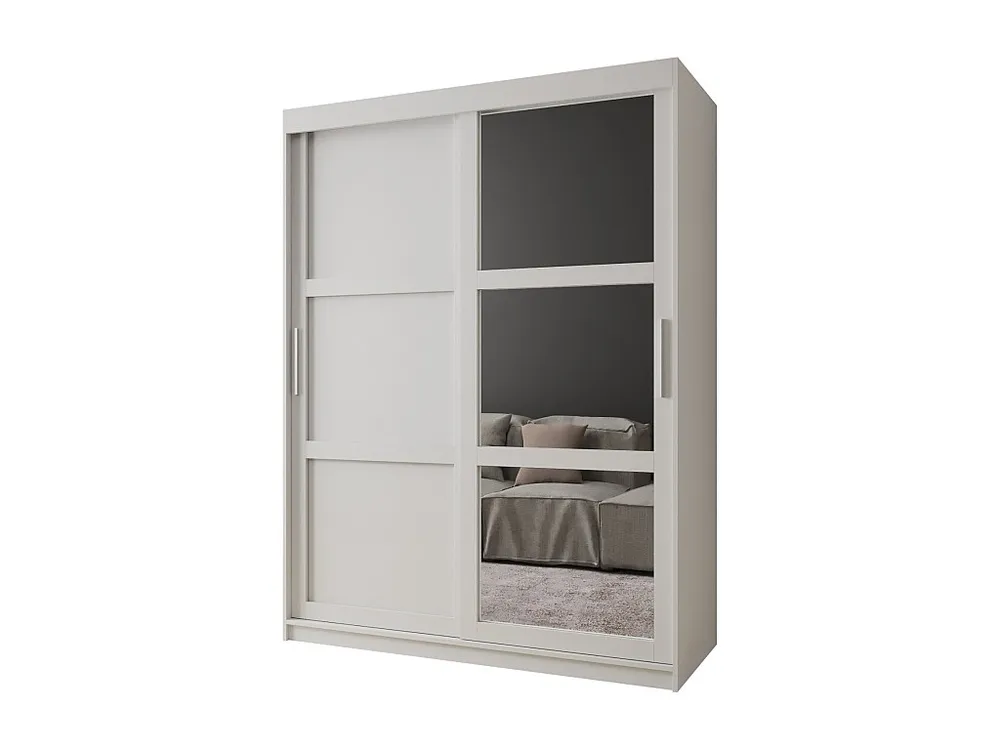 MIROR 3 KLEDINGKAST MET SCHUIFDEUREN 200/150/62 2 deuren (wit)