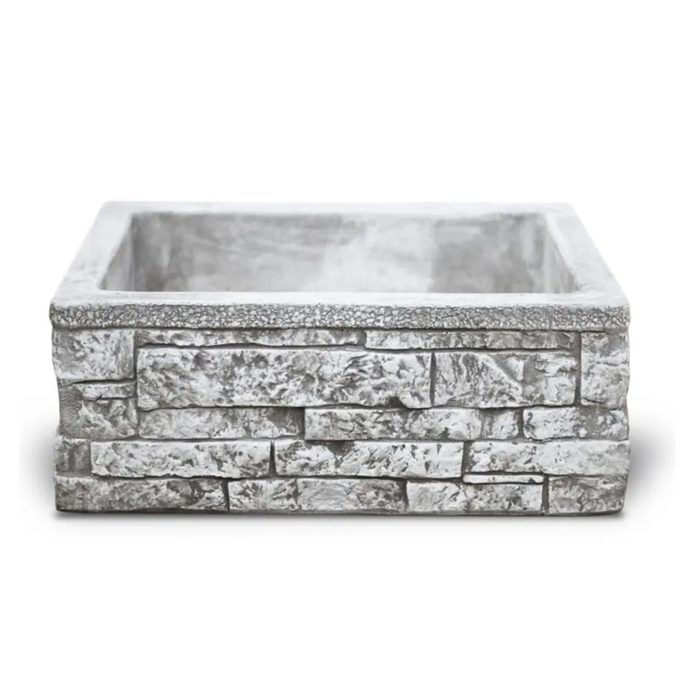 Outdoor sink asgrijs cement brick effect 50x40x20h cm model Sicily