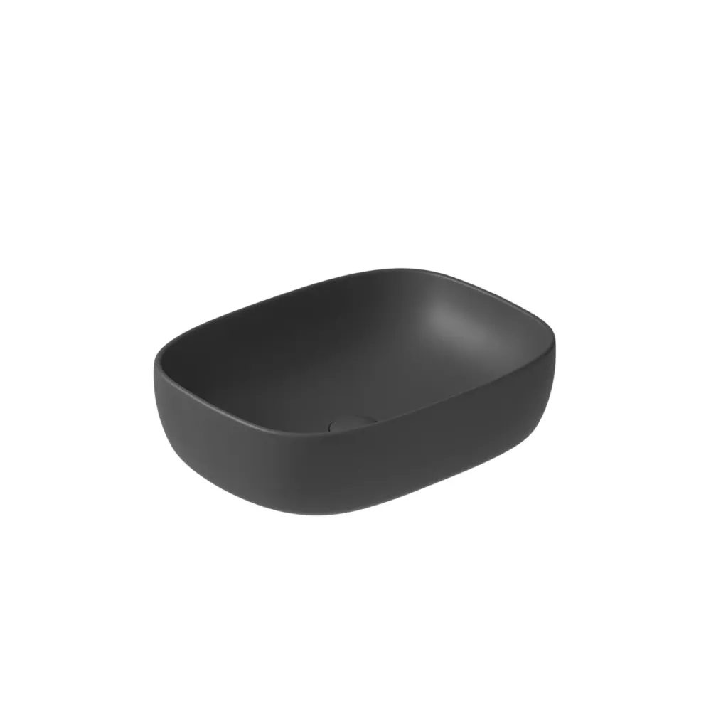 Oval countertop sink 50x38 cm Dream series Ceramica Galassia Effen Black