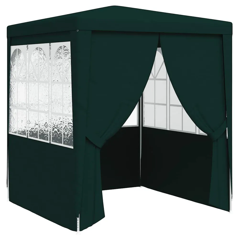 Partytent met zijwanden professioneel 90 g/m² 2x2 m groen