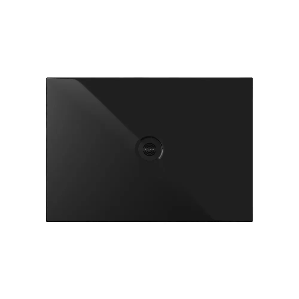 Rectangular aardewerk shower tray SoloDue 120x90 cm glossy black