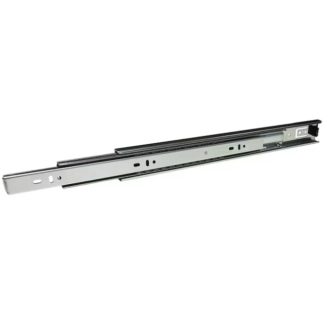 Richelieu 18- Side Mount 100-lb Load Capacity Platinagrijs Drawer Slide (2-Pieces)