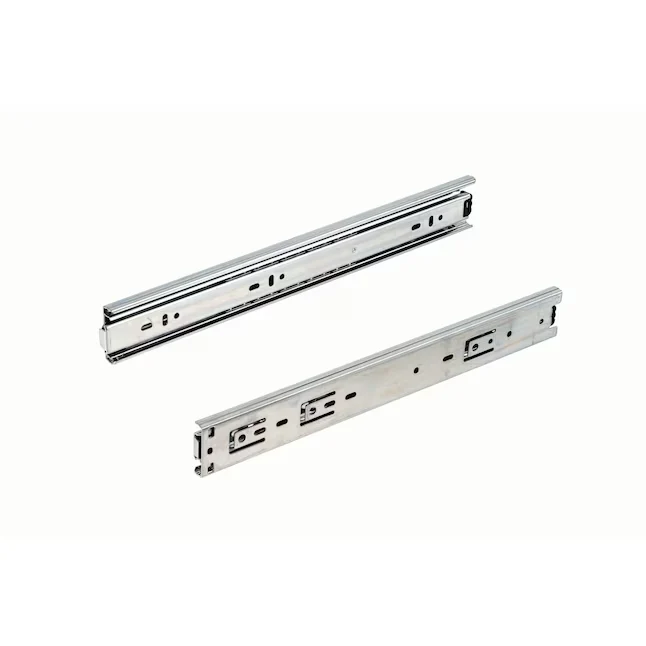 Richelieu 18- Side Mount 100-lb Load Capacity Platinagrijs Drawer Slide (2-Pieces)