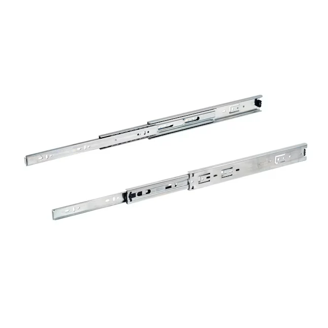 Richelieu 18- Side Mount 100-lb Load Capacity Platinagrijs Drawer Slide (2-Pieces)