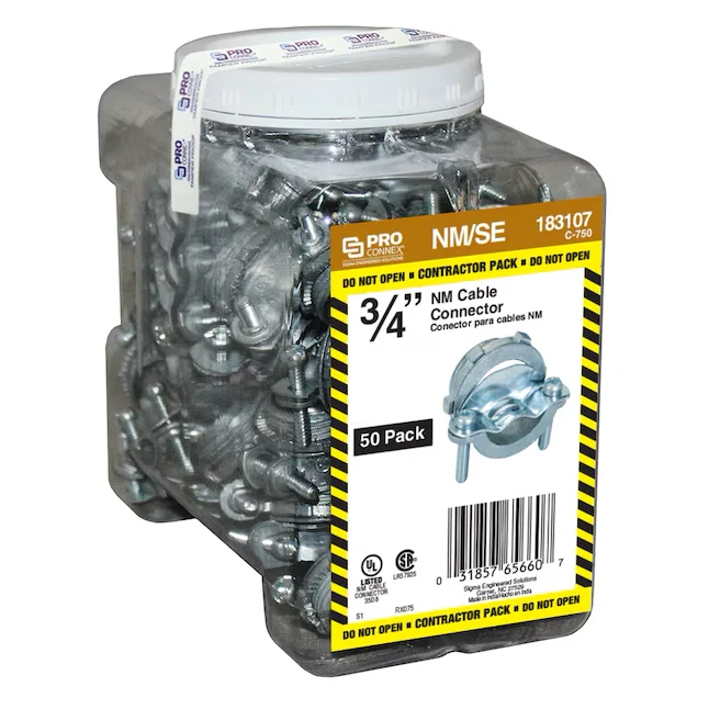 Sigma ProConnex 3/4- Die Cast Zink Clamp-on Type Service Entrance Connector Conduit Fittings (50-Pack)