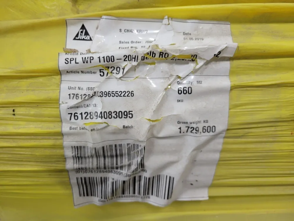 Sikaplan WP 1100-20HL 2mm Zwaar PVC Sheet Waterproofing Membrane Basements