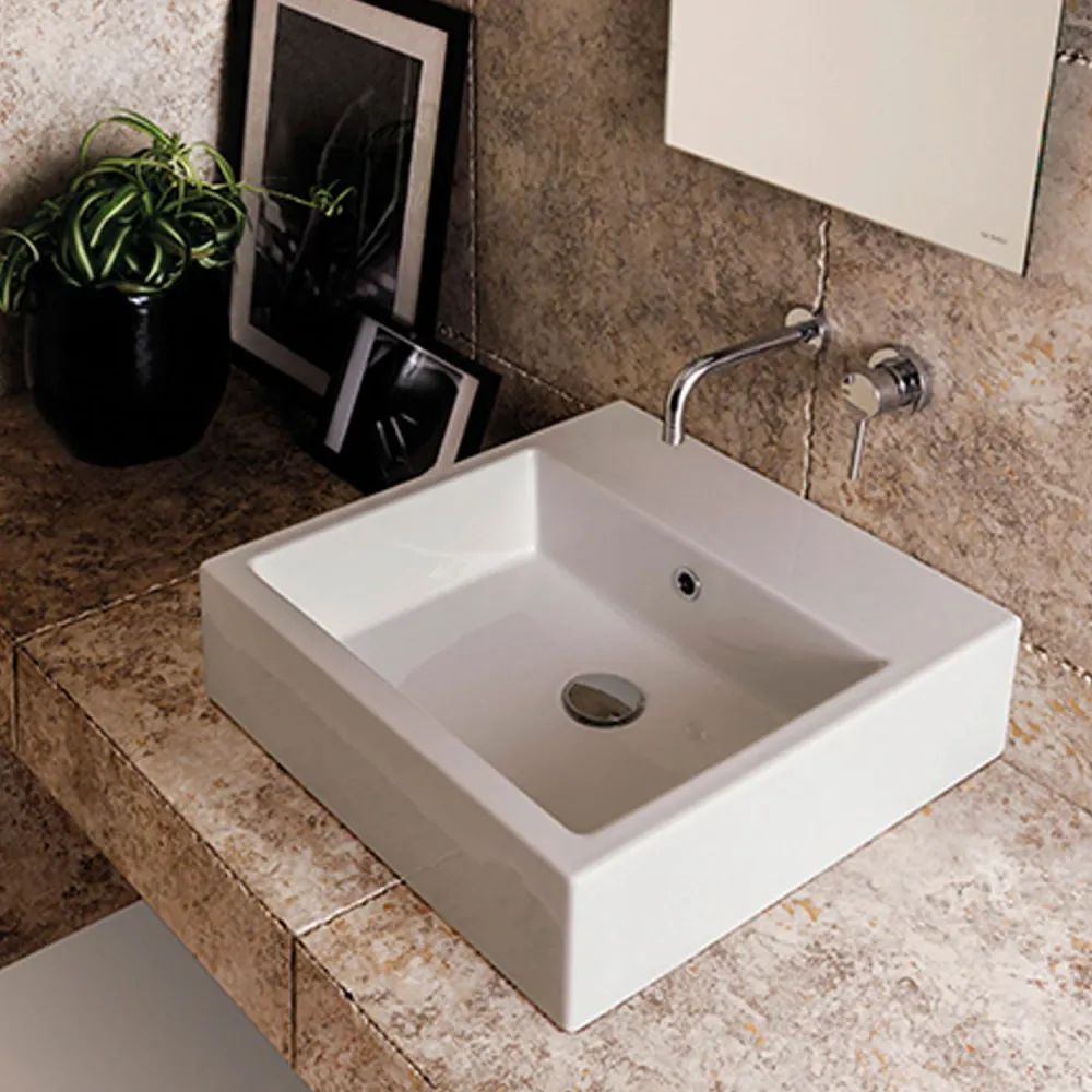 Sink installation Suspended or Countertop 50x50 cm - Globo Tijdloos