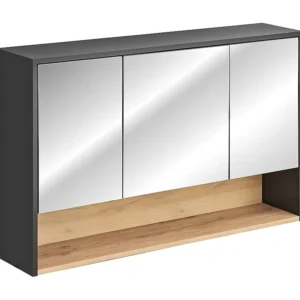 Spiegelkasten BORNEO MC120 3D 120x25x75 Donkergrijs