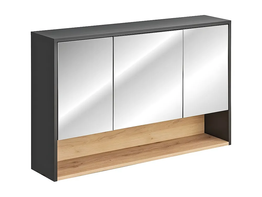 Spiegelkasten BORNEO MC120 3D 120x25x75 Donkergrijs