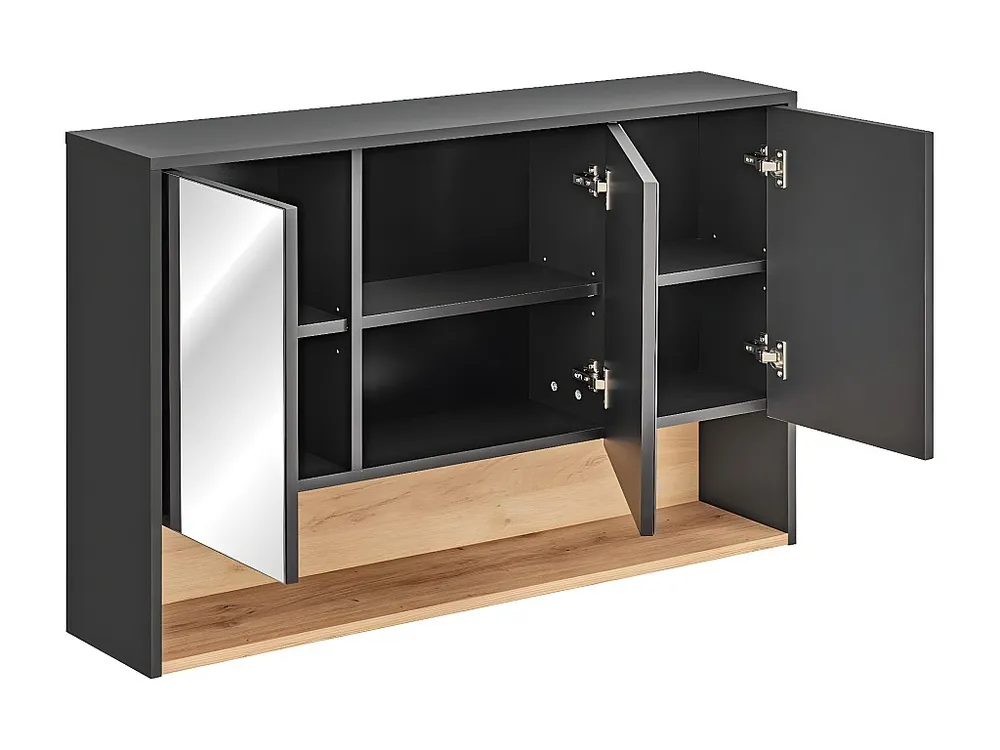 Spiegelkasten BORNEO MC120 3D 120x25x75 Donkergrijs