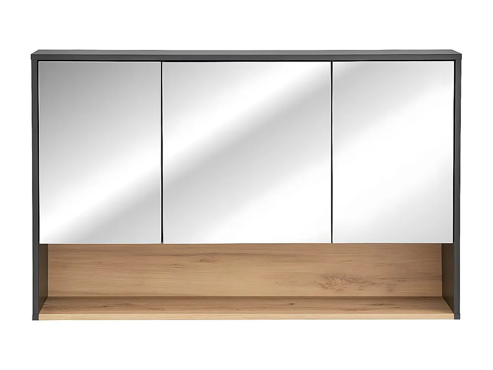 Spiegelkasten BORNEO MC120 3D 120x25x75 Donkergrijs