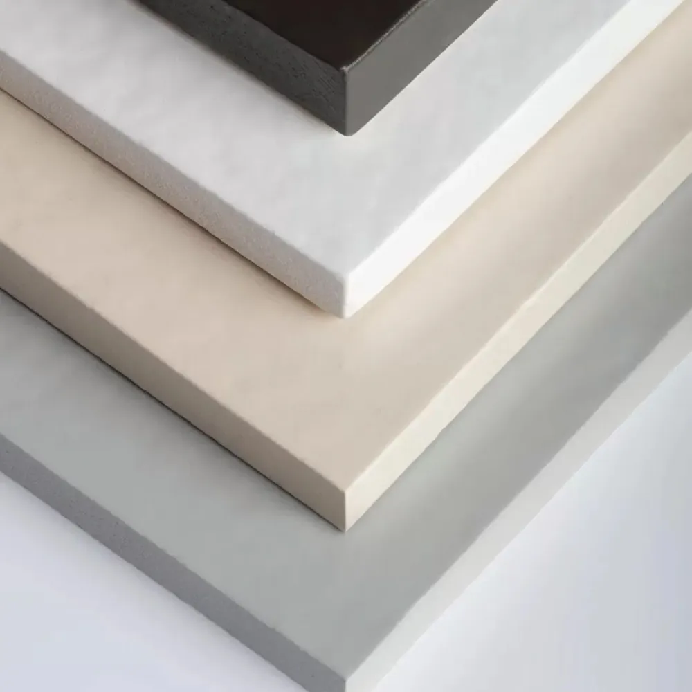 Square ceramic stone effect shower tray model Pietraceramica 90x90 cm - Chalk Wit