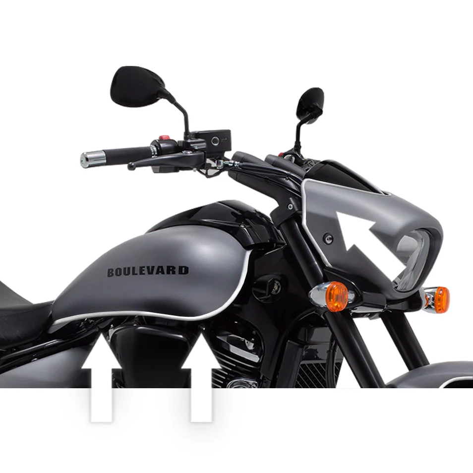Suzuki Boulevard Volusia M50 C90 C50 Metaalglans Tank Trim