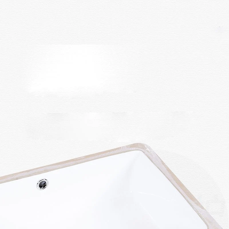 Undermount Bathroom Sink Actueel Style Overflow Hole Design Ceramic Bathroom Sink