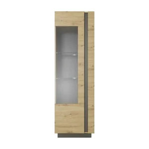 Vitrinekast ARCADE SC60 1D 60x40x194 Ecru