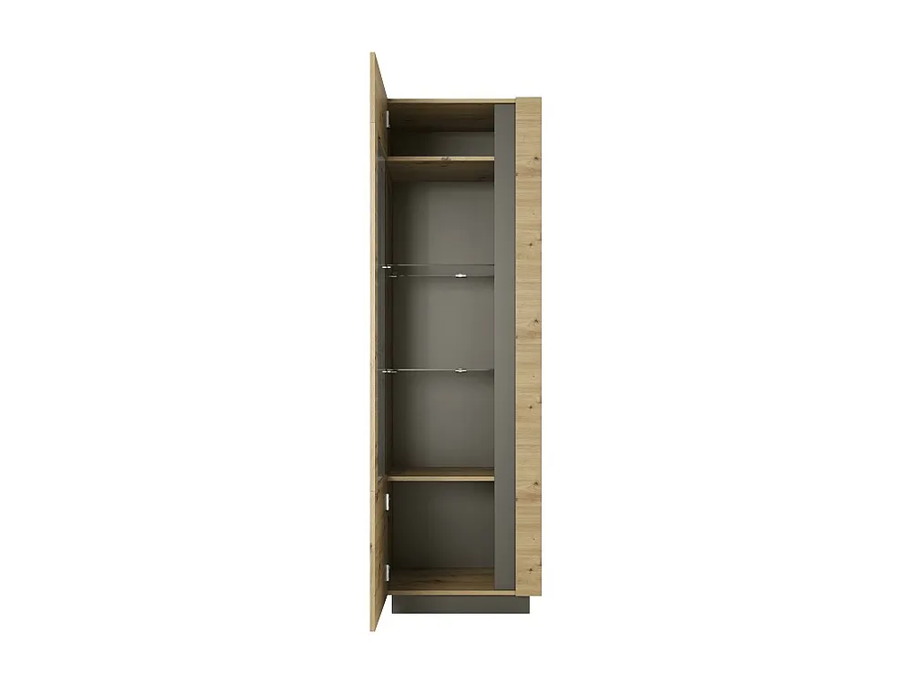Vitrinekast ARCADE SC60 1D 60x40x194 Ecru