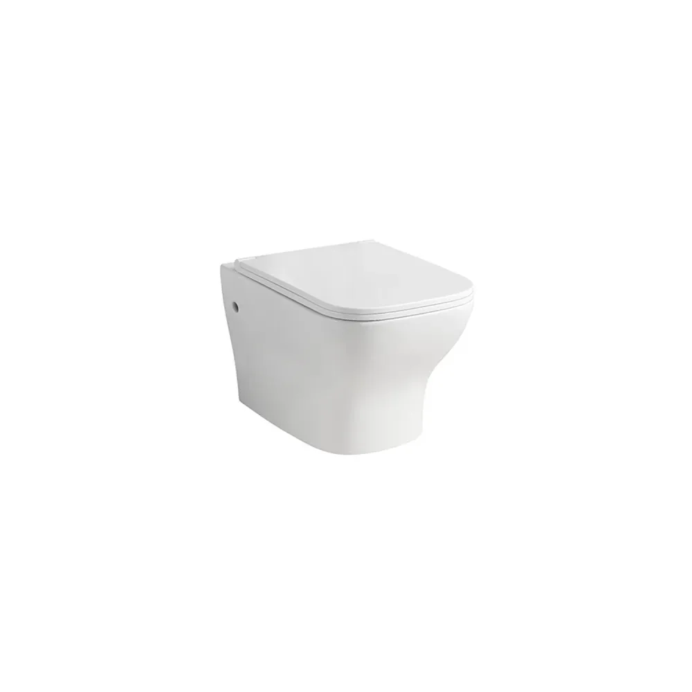 Wall-hung sanitary fixtures Tuono series Softclose seat 49x35 H. 32 cm - Glossy ivoor