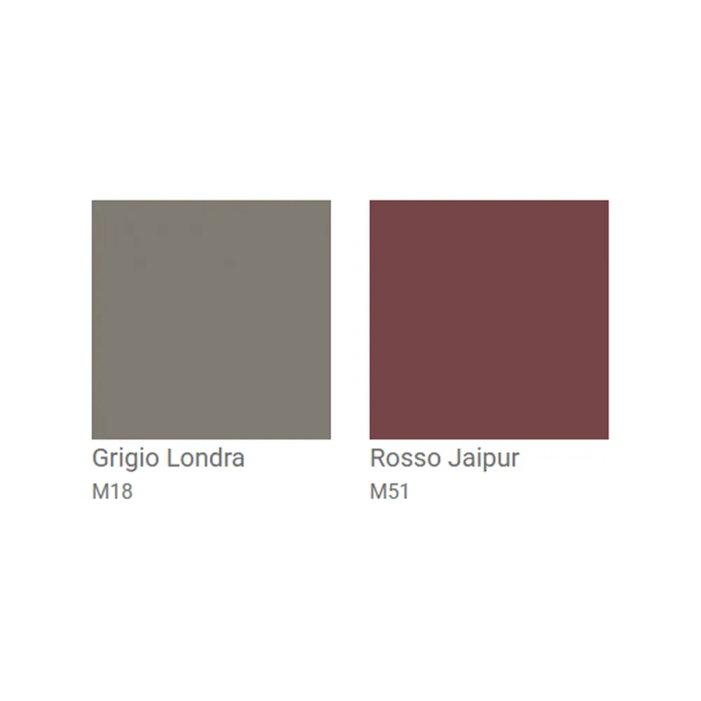 Wandopstelling bathroom cabinet Bali01 180x46 cm London Gray and Jaipur Red finishes