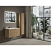 Wastafelonderkast Opera - l x b x h: 45,5 x 89,5 x 50 cm, Naturel noten