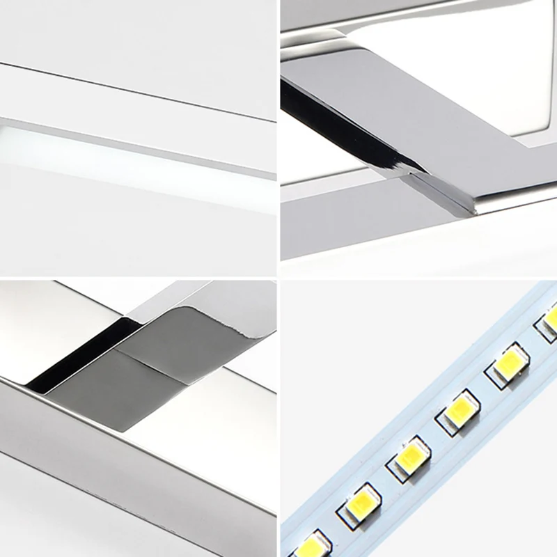 Witte staafvormige wandlamp Minimalistisch acryl LED-wandgemonteerd ijdelheidslicht voor badkamer