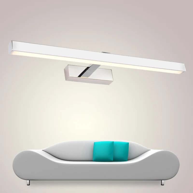 Witte staafvormige wandlamp Minimalistisch acryl LED-wandgemonteerd ijdelheidslicht voor badkamer