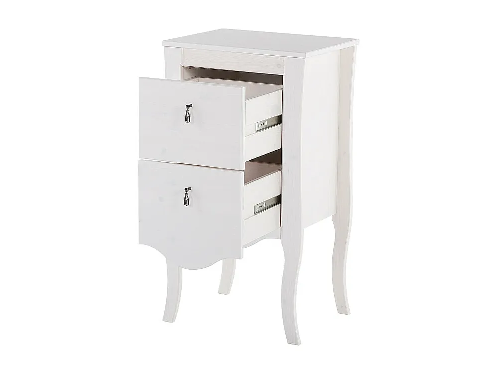 Zijkasten ELISABETH SCAB45 2D 45x36x82 Wit