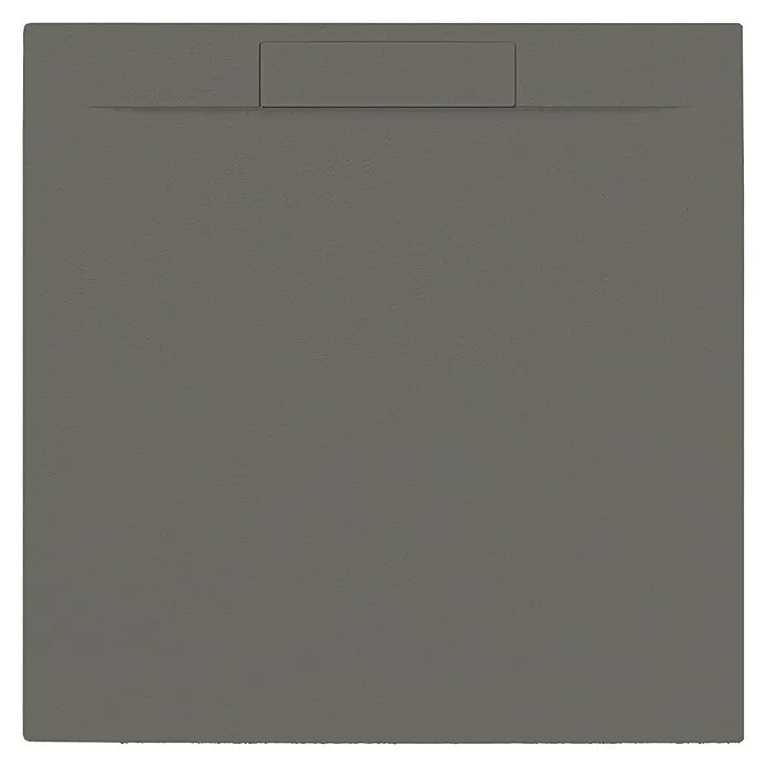 Allibert Douchevloer Luna - Beton, l x b: 90 x 90 cm, Gunmetal