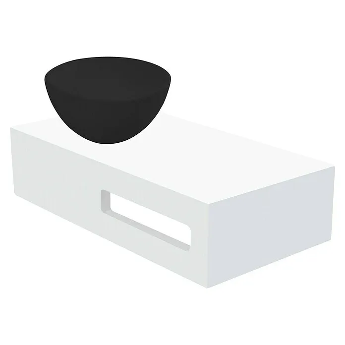 Best Design Fontein Planchet Malo - b x l: 40 x 21 cm, Wit