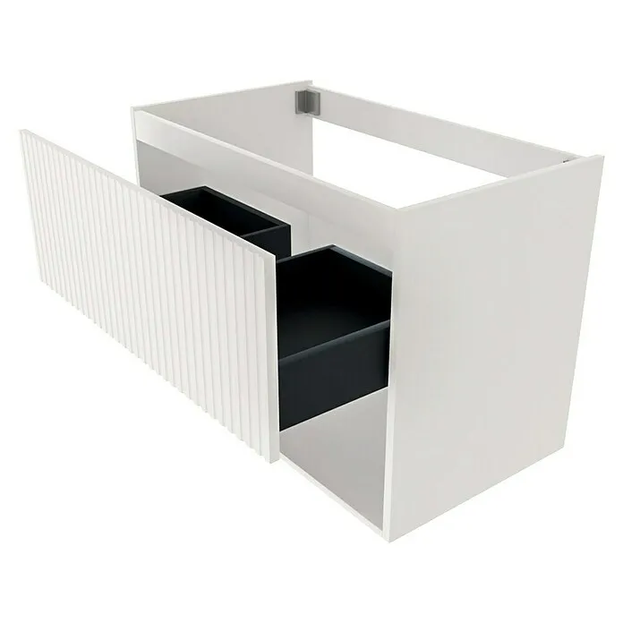 Best Design Wastafelonderkast Rigatti-78-White-Greeploos - b x d x h: 77,8 x 44,2 x 55 cm, Wit, Structuur
