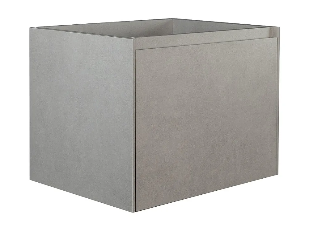 Betongrijs hangmeubel onder wastafel, L60 cm, SOSTHENE