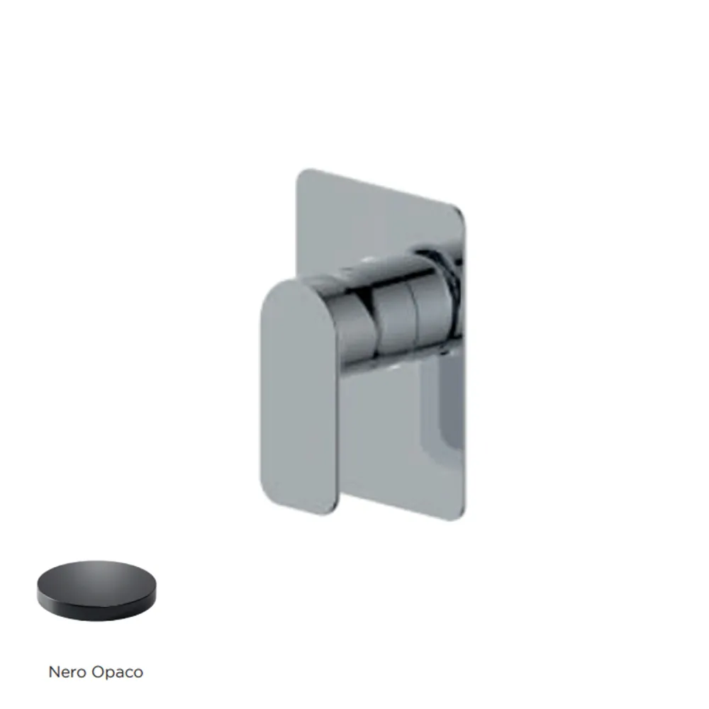 Built- single-lever mixer shower RubiFlux Azzurro series - Matte Zwart