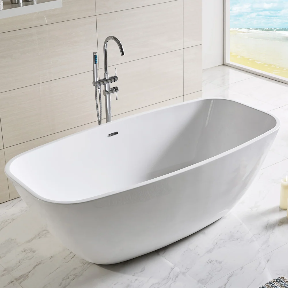 Center room bathtub model Quarzo Freestanding cm 180x87x60