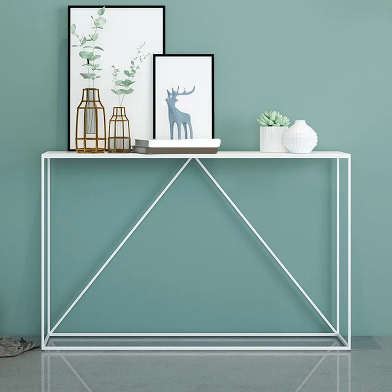 Contemporary Hall Metaal Console Table Rectangle Frame Console Accent Table 31