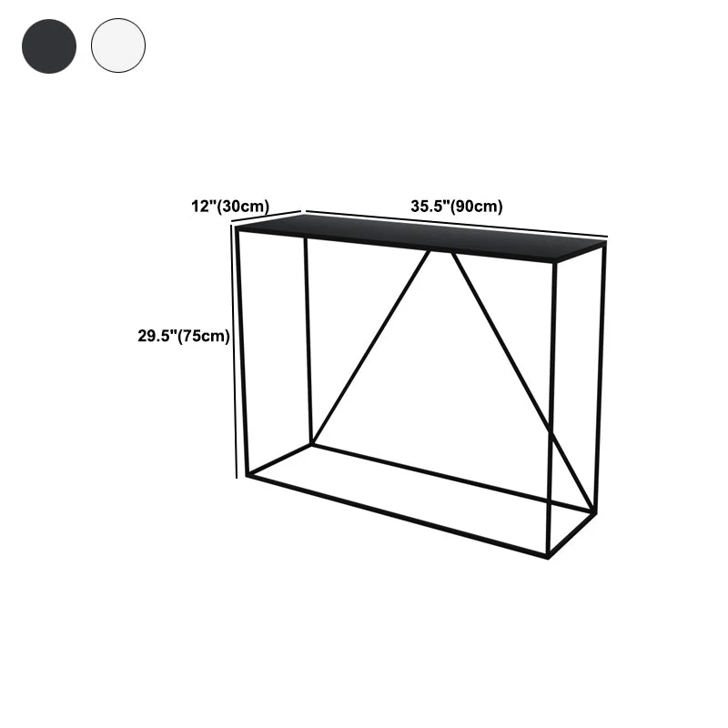 Contemporary Hall Metaal Console Table Rectangle Frame Console Accent Table 31