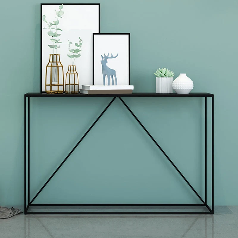 Contemporary Hall Metaal Console Table Rectangle Frame Console Accent Table 31