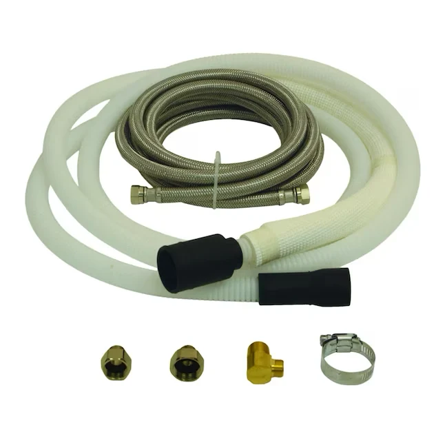 Eastman 10-ft 1/2 - Fip Inlet x 3/8 - Od Outlet Corrugated VINYL Dishwasher Installation Kit