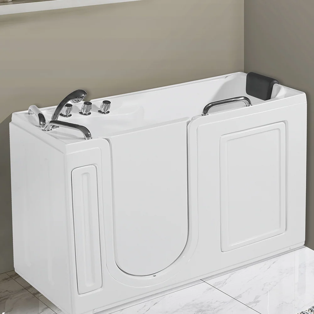 Elderly bathtub model Lotus 1334x673x1016 mm external panel on left