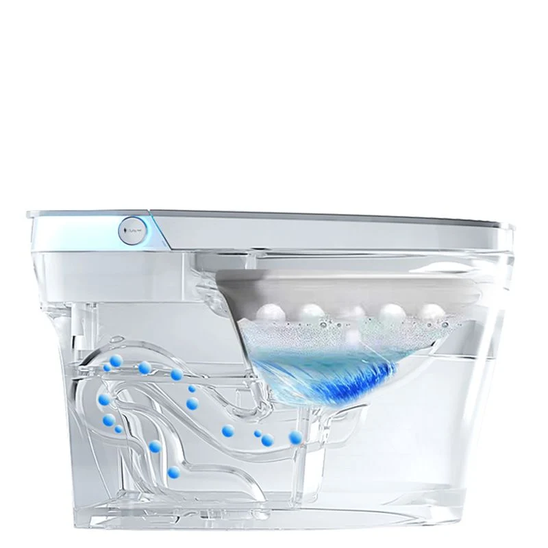 Elongated Floor Standing Bidet Deodorizing and Antimicrobial Floor Mount Bidet