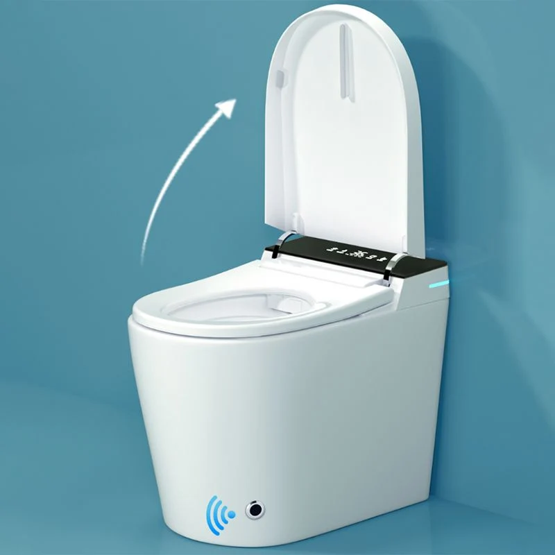 Foot Sensor Heated Seat Van keramiek Elongated Contemporary Floor Mount Bidet