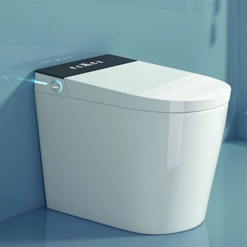 Foot Sensor Heated Seat Van keramiek Elongated Contemporary Floor Mount Bidet