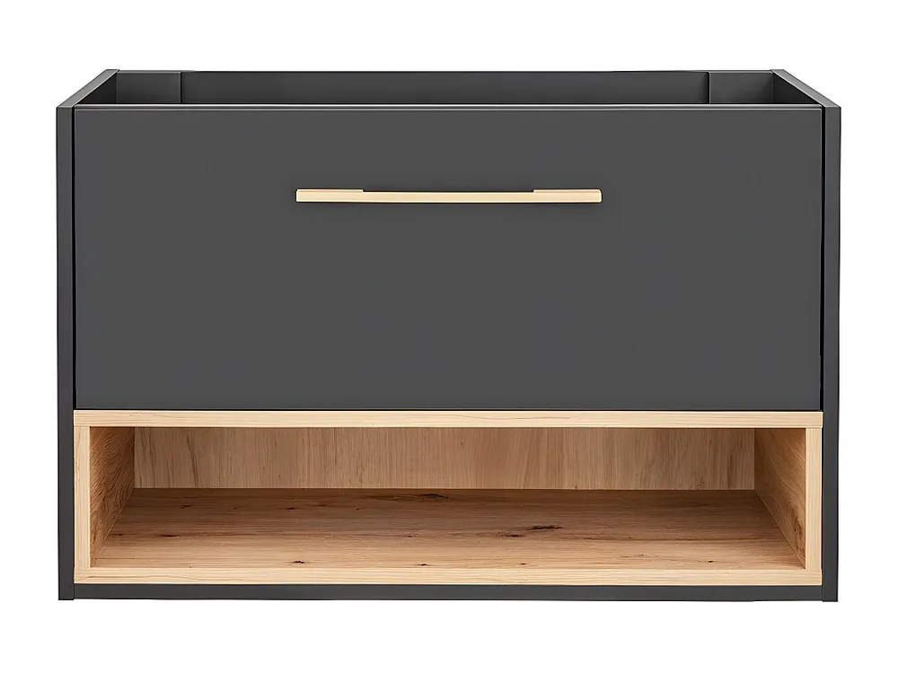 Hangend wastafelmeubel antraciet - 80 cm - YANGRA - Koop nu louter en goedkoop online