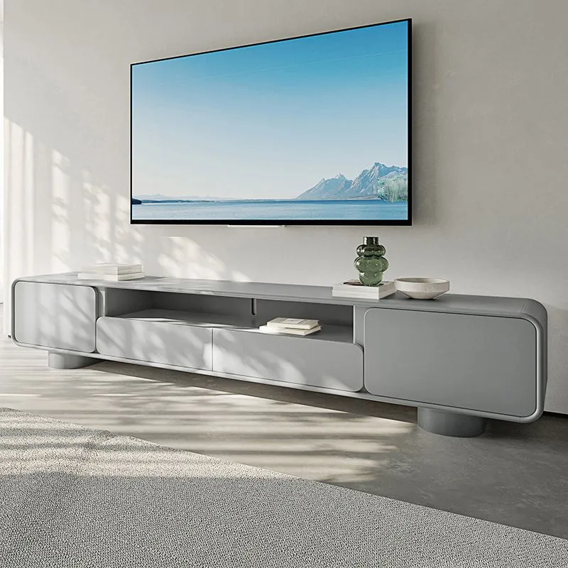 Houten TV Media Console Contemporary TV Console 2 Drawers 79l