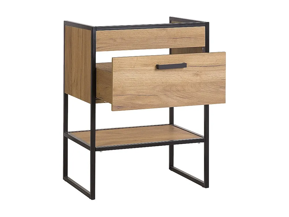 Kast Onder Wastafels BROOKLIN CUW60 1D 60x46x82 Lichtbruin