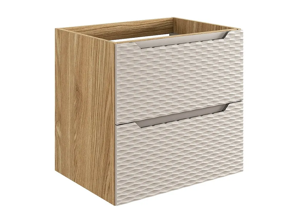 Kast Onder Wastafels OCEAN CUW60 2D 60x46x57 Lichtbruin