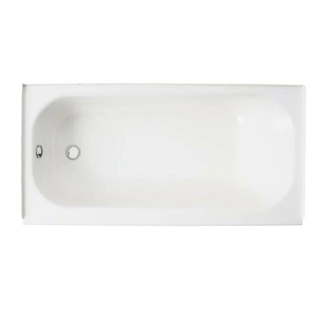 Mansfield Pro-Fit Staalsoort 30- W x 60- L White Porcelain Enameled Steel Left Drain Alcove Soaking Bathtub