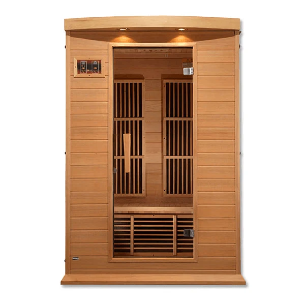 Maxxus 2-Person Low EMF FAR Indoor Infrared Sauna + Rood Light Therapy | MX-K206-01